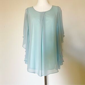 Chiffon Style Mint Blouse